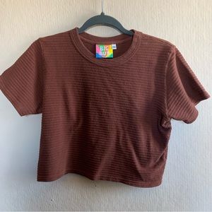 Big bud press honeycomb cropped tee